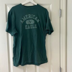 American Eagle Mens Large Green Super Soft Tee